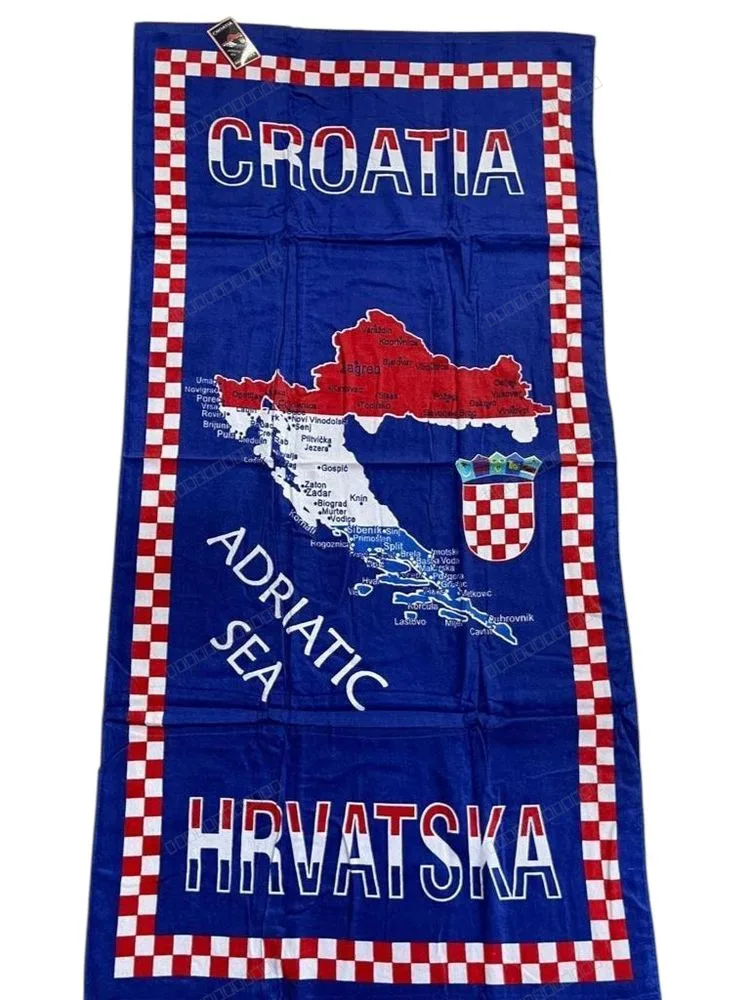 RUČNIK ZA PLAŽU CROATIA 75X150CM